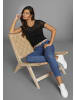 Melrose Rundhalsshirt in schwarz
