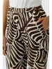 Oui Hose in dk brown offwhite