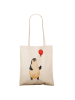 Mr. & Mrs. Panda Schultertasche Pinguin Luftballon ohne Spruch in Creme