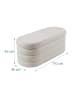 relaxdays Sitzbank Bubble in Creme in Schaumstoff - (B)110 x (H)42 x (T)45 cm