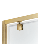 Beliani Duschkabine DARLI in Transparent/Gold - (W) 70 x (H) 185 x (L) 70 cm
