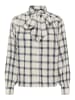 PART TWO Kurzarm-Bluse YaninasPW Lockere Passform in Big Dark Navy Check