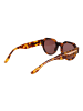 Trussardi Unisex Sonnenbrille Panto Havanna
