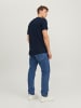 Jack & Jones Basic T-Shirt Rundhals Kurzarm JJEBASHER in Navy