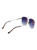 Hackett London Herren Sonnenbrillen Pilotensonnenbrillen Silber