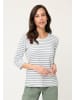 Olsen T-Shirt Hannah in khaki weiß