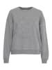 PULZ Jeans PZTABITA Logo Sweatshirt loose fit in Medium Grey Melange