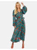 Threadbare Sommerkleid THB Pineapple Satin Midi in Mehrfarbig
