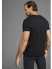 H.I.S. V-Shirt in schwarz