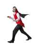 tectake Lange, schwarze Hose mit Gummizug, schwarz/rot