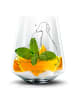 Mr. & Mrs. Panda Blümchentail Glas Hunde Liebe ohne Spruch in Transparent