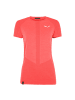 Salewa W ZEBRU RESPONSIVE S/S TEE in Fire Red