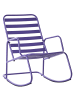 Beliani Schaukelstuhl TURI in Violett - (W) 66 x (H) 92 x (L) 96 cm