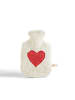 Efie Bio-Wärmflasche, mit rotem Herz, Made in Germany, 1,8 L Größe ca. 37 cm