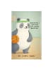 Mr. & Mrs. Panda Kinderhandtuch Panda Basketball Design mit Spruch in Weiß