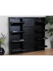 ebuy24 Schuhschrank Pisa Schwarz 150 x 16 cm