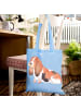 Mr. & Mrs. Panda Tote Bag Hund Basset Hound ohne Spruch in Sky Blue