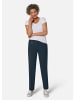 GOLDNER Elegante Stretchhose mit Bügelfalten in marine