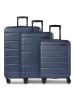 Franky Munich 4.0 4 Rollen Kofferset 3-teilig mit Dehnfalte in dark blue dull