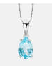 Diamant L'éternel Halskette aus 375 Weißgold mit Topas