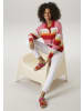 Aniston CASUAL Strickpullover in rot-rosa-weiß-beige-orange