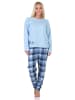 NORMANN Schlafanzug Pyjama langarm Tiermotiv - 88758 in hellblau