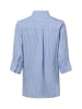 Marie Lund Leinenbluse Rihab in blau weiß - 0045
