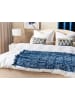 Beliani Kuscheldecke SHIVPURI in Blau - (W) 130 x (H) 1 x (L) 180 cm