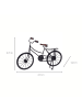 Home&Styling Collection Retro Deko Fahrrad in schwarz