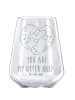 Mr. & Mrs. Panda Weinglas Otter Herz mit Spruch in Transparent