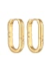 Elli Ohrringe Brass Twisted in Gold