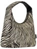 Jost Handtasche Furry Zebra Hobo Bag L in Zebra