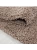KADIMA DESIGN Teppich Hochflor Unifarben Polypropylen Wohnzimmer Shaggy in Beige