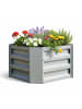 VCM  Metall Pflanzbeet Hochbeet Gartenbeet 50x40 Galdo M in Silber
