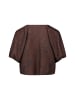 Zero  Blusenjacke mit Jacquard in Brown/Black