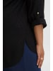 Fransa Langarmbluse FPCOYA TU 1 20611094  Bluse mit V-Ausschnitt in schwarz