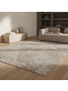 KADIMA DESIGN Teppich Outdoor Flachgewebe Tropenmuster Polypropylen Terrasse in Beige