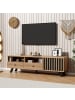 ABRIHOME TV-Schrank mit 2 Schubladen in Holzfarbe 150*38*44cm