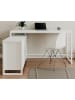Furn.Design Schreibtisch weiß 139 x 139 cm, Eckschreibtisch für Büro und Homeoffice