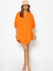 SASSYCLASSY Oversize Musselin Bluse in Orange