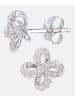 Diamant L'éternel Ohrstecker aus 375 Weißgold mit Diamant Blumen-Design
