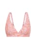 LSCN BY LASCANA Triangel-Bikini-Top in rosa bedruckt