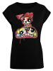 F4NT4STIC Extended Shoulder T-Shirt Powerpuff Girls Cheerleaders in schwarz