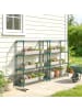 Outsunny Pflanzenständer in Dunkelgrün 90L x 28B x 104H cm