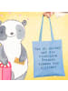 Mr. & Mrs. Panda Schultasche Spruch Neue Freunde finden mit Spruch in Sky Blue