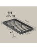 VASAGLE Bettgestell Kacy in Grau - (B)90 x (H)26 x (T)200 cm
