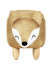 Beliani Tierhocker FOX in Orange/Weiß/Braun - (W) 32 x (H) 37 x (L) 74 cm