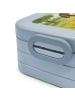 Mr. & Mrs. Panda Bento Box Hund Entspannen Design ohne Spruch in Blau Pastell