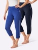 Plantin Leggings 3/4-lang in royalblau + marine