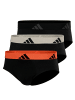 adidas 3er Pack Brief Active Flex Cotton in Schwarz